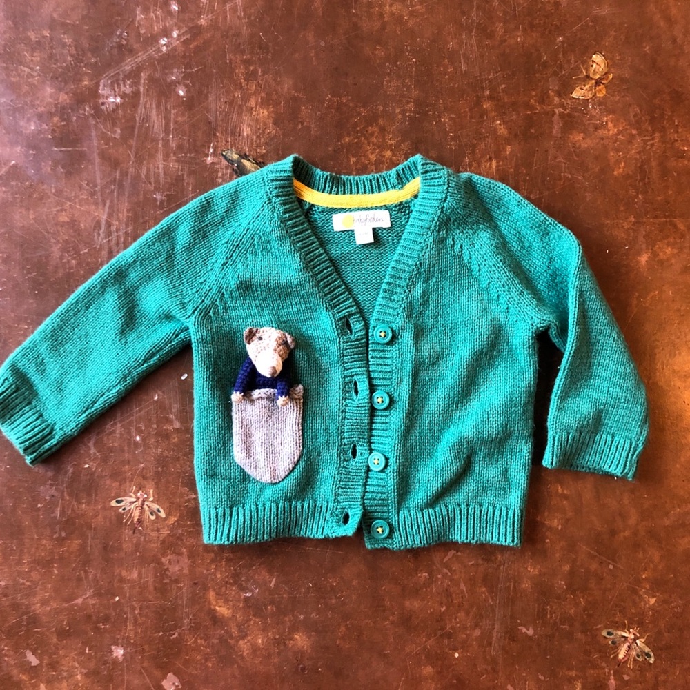 Mini Boden Green Sweater